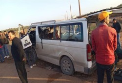 بالأسماء.. 10 مصابين في حادث تصادم مروع بصحراوي البحيرة