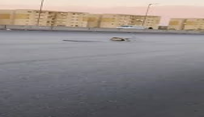 هبوط أرضي بطريق الواحات عند حدائق أكتوبر.. كوارث "الوزير" لا تنتهي!!