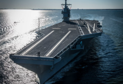 خلال مشاركتها في الحرب على إيران.. حريق على متن حاملة الطائرات "يو إس إس جيرالد فورد" 