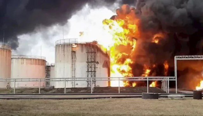حريق في منشأة "لاناز" النفطية بالعراق بعد هجوم بطائرة مسيرة
