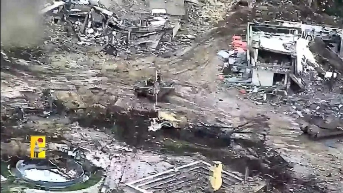 بالفيديو: حزب الله يمطر حيفا ومستوطنات الجليل بمئات الصواريخ ويستهدف دبابة وناقلة جند