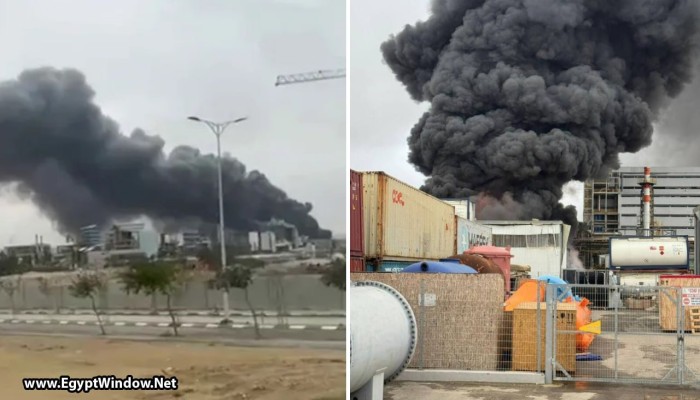 فيديو || حريق هائل وتسرب مواد خطرة بمصنع للكيماويات في إسرائيل بعد قصف إيراني