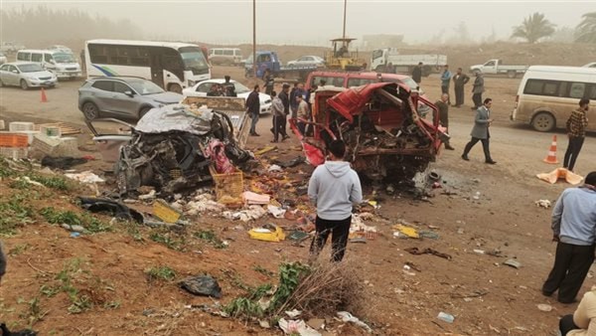 مقتل 9 عمال بحادث تصادم على طريق "السادات ـ منوف"