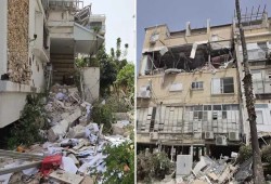 بالفيديو: صواريخ عنقودية إيرانية تضرب 10 مواقع بوسط إسرائيل وتخلف دمارًا واسعًا وإصابات