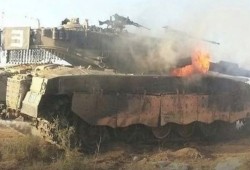 حزب الله يواجه قوة إسرائيلية ويدمر 4 دبابات وناقلتي جند