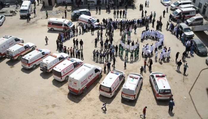 فيديو || الطواقم الطبية في غزة تندد باعتقال 83 من زملائها وتصفه بجريمة حرب