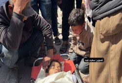 شاهد || استشهاد طفل جراء قصفٍ للاحتلال على غزة