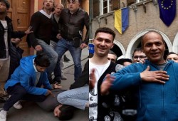 إعلام إيطاليا يحتفي بمصري ونجله بعد تدخلهما لإيقاف منفذ هجوم مودينا