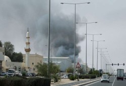 انفجارات تهز جزيرة قشم الإيرانية.. وطهران ترد بقصف قواعد أمريكية بالكويت والبحرين