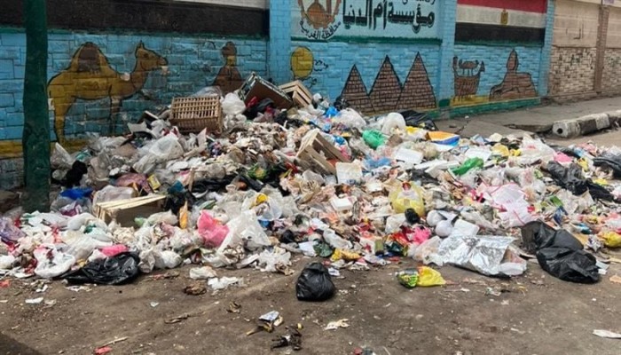 الطلاب والأهالي يستغيثون بلا استجابة.. تلال القمامة تحاصر كلية التجارة بطنطا وسط انتشار الروائح والحشرات