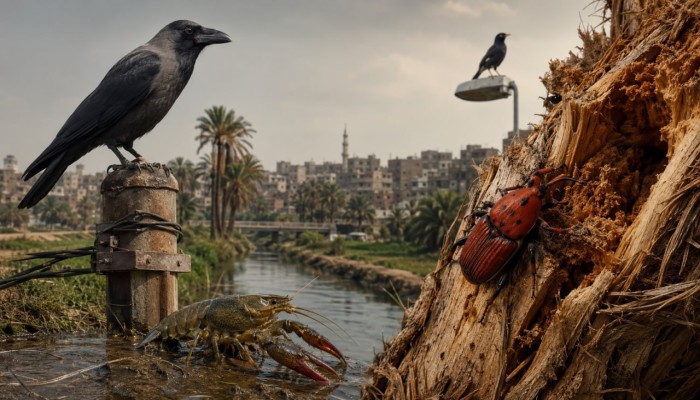 بعد المينا الهندي.. الغراب وسوسة النخيل وصرصار النيل يغزون مصر داخل بيئة بلا ضوابط