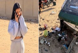 شاهد.. طفلة تقود سيارة والدها الفارهة وتقتل بائعة القهوة والشاي