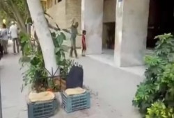 فيديو مؤثر لرجل كفيف يعمل في حمل الأسمنت بمساعدة ابنه الصغير