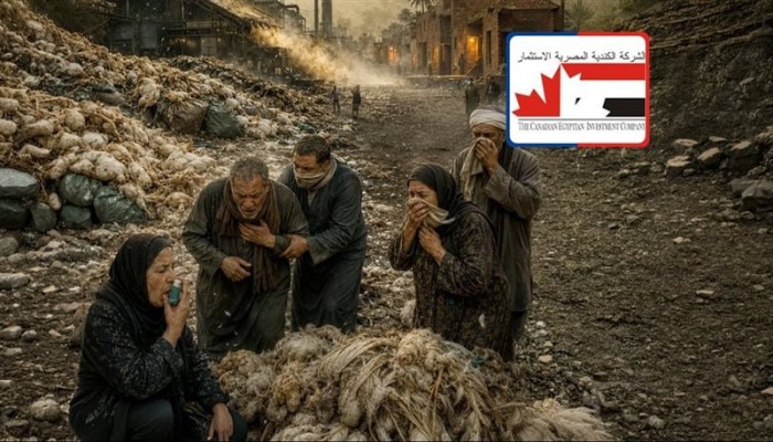 مخلفات الشركة الكندية المصرية تخنق آلاف السكان بجزيرة أبوصالح وتصيب أطفالا ومسنين بأمراض تنفسية