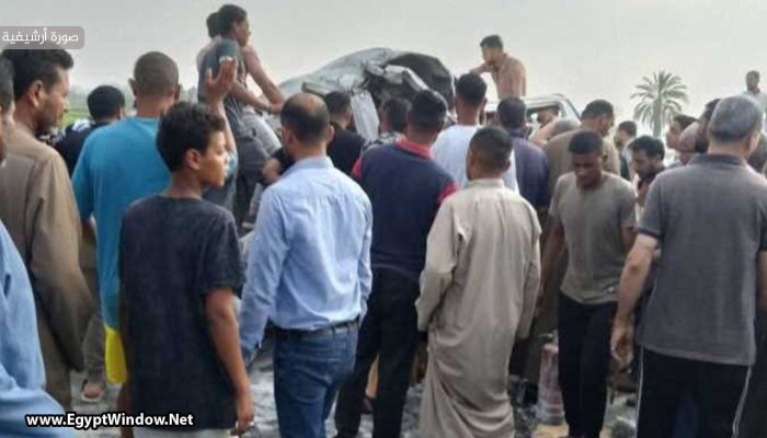 10 مصابين في تصادم ثلاثي بالطريق الإقليمي بالمنوفية