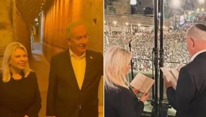 فيديو || نتنياهو يقتحم أنفاق المسجد الأقصى وحماس تحذر