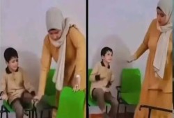 غضب واسع بعد تداول فيديو ضرب معلمة لطفل صغير بالعصا