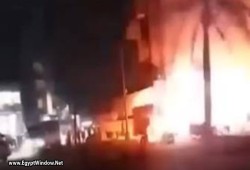 فيديو || انفجار في محول كهرباء بالفيوم يثير الذعر ويقطع التيار