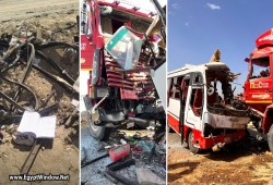 فيديو || مصرع وإصابة 44 طالبًا في حادث مروّع ببني سويف